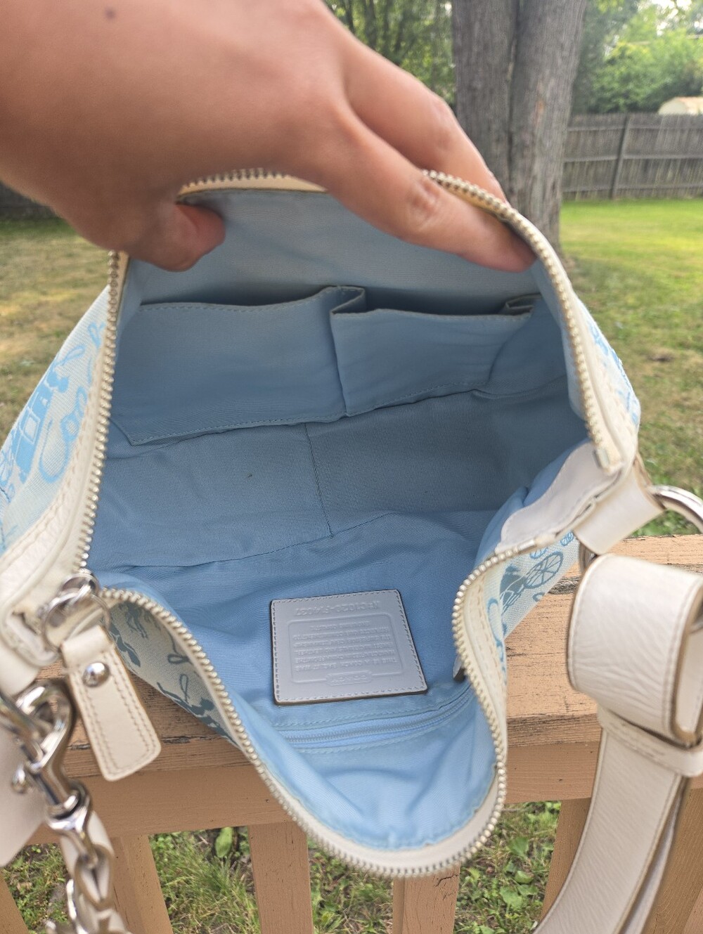 Coach Y2K Horse and Carriage in Blue #F14037 - Picture 4 of 5